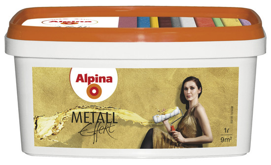 Alpina Metall Effekt Золото, серебро и бронза 1л