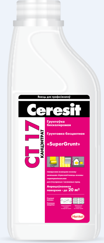 Ceresit CT 17 SuperGrunt. Грунтовка бесцветная, концентрат 2л