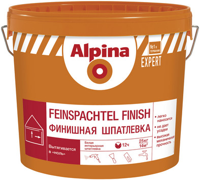 Alpina EXPERT Финишная шпатлевка 18кг и 4,5кг